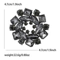 Geometric Crystal Wreath Brooch in Four Colors for Jackets, Coats, and Scarves view 5