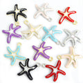 Enamel-Look Gold Silver Starfish Alloy Charms in 12 Styles view 5