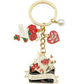 Mother's Day Rose and Carnation Enamel Keychains, 5 Designs view 5