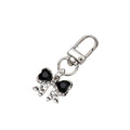 Gold and Silver Tone Crystal Butterfly Clip Keychains in Nine Designs view 5