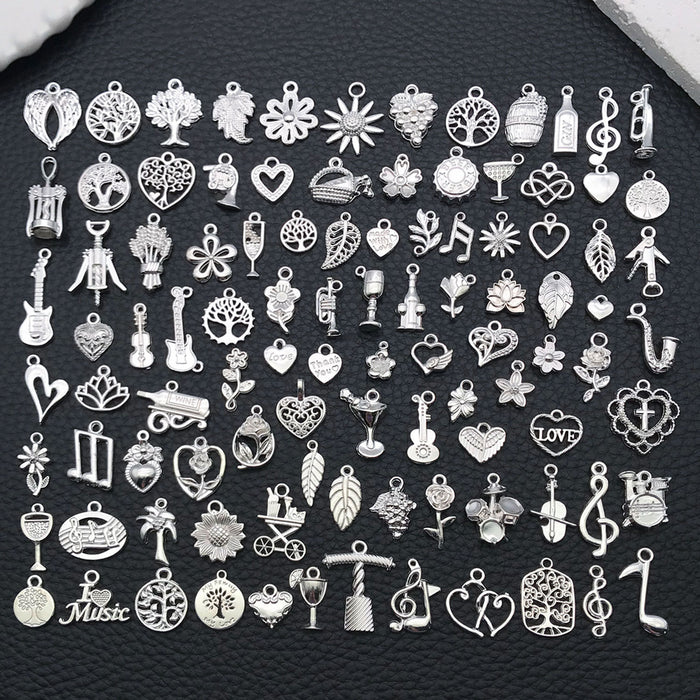 Blue Leaf Metal Charms with 15 Listed Options for DIY Jewelry Making