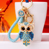 Sky-Blue-Fortune Blue-Rhinestone-Owl