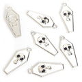 Skull Coffin Charms in Five Enamel Colors and Two Metal Tones view 12