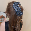 Leopard Print Fabric Petal Twist Hair Clip 2 Styles view 3