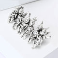 Six Angels Bench Brooch Gold or Silver Tone Metal Pin view 3
