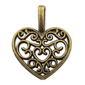Gold-Tone Heart Metal Charms with 26 Listed Options view 6