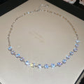 Sparkly Round Zircon Necklace Bracelet Sets Five Styles view 1