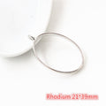 Silver Tone Open Geometric Resin Bezel Pendant Frames view 10