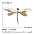 Crystal Wing Dragonfly Brooch Blue Champagne Green Styles view 7