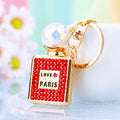 Crystal Perfume Bottle Keychains with Braided Loops and Loop Only Options view 6