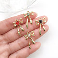 Metallic Bow and Butterfly Metal Charms with 2 Listed Options view 4