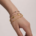 Stainless Steel Roman Disc Necklace Shell Bracelet Gold Silver Rose view 3