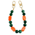 Marbled Acrylic Bead Phone Chain With Gold Tone Clasps view 5