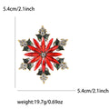 Crystal Snowflake Brooch With Polished Metal And Sculpted Decorative Details view 7