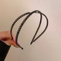 Crossed Double Headband In Five Chain And Crystal Finishes view 7
