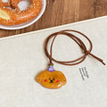 Flocked Bear Pendant Cord Necklaces in Two Colorways view 6