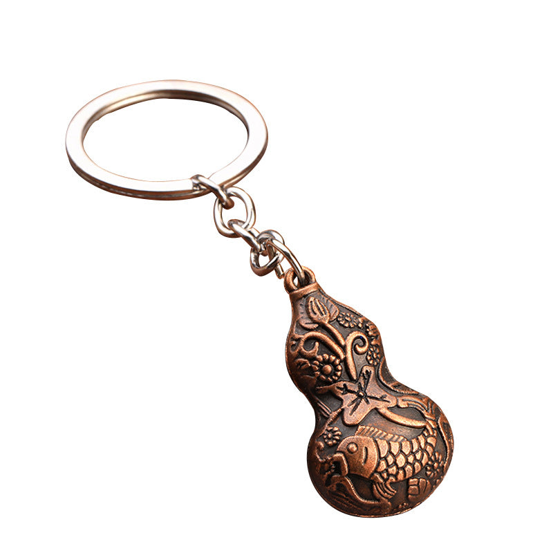 Vintage Gourd Lucky Charm Souvenir Keychain