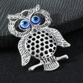 Alloy Owl Blue Evil Eye Charm Pendant Two Tone Finish view 9