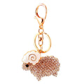 Rhinestone Sheep Keychain With Gold-Tone Ring And Lobster Clasp view 5
