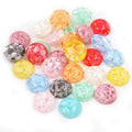 Faceted Round Resin Cabochons in Eight Translucent Colors view 10