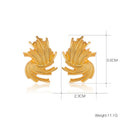 Gold Tone Firework Metal Dangle Earrings Dangle Jewelry view 2