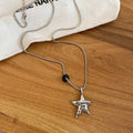 Silver Tone Star Pendant Necklaces with Varied Stone Accents view 6