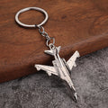 Metal Aircraft Keychains, Six Jet And Propeller Plane Styles view 3
