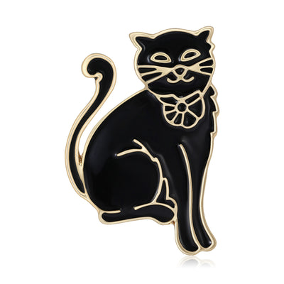 Sitting cat shown from the front