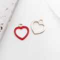 Red Enamel Zinc Alloy Sakura Flower Charm Pendant for DIY Keychain Earrings Hair Jewelry