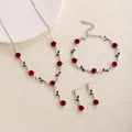 Twenty-One Rose Necklace Bracelet Earring Jewelry Options view 10