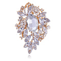 Flower Crystal Eleven Designs Metal Brooch Pin for Jackets and Lapels view 6