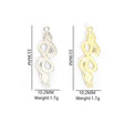 Rhinestone Infinity Snake Connectors in Gold and Silver Tones view 3