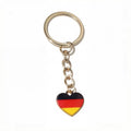Heart Flag Keychains With Split Rings in Eleven Country Designs view 9