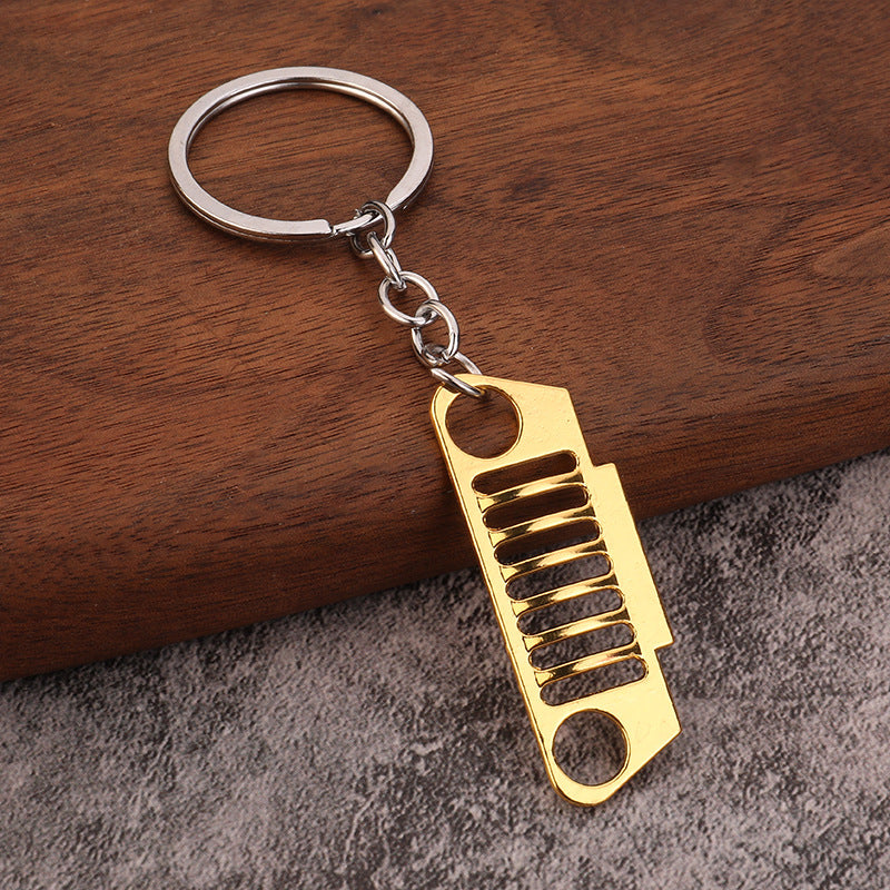 Off Road Grille Metal Car Keychain Creative Auto Accessory Gift