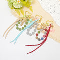 Rhinestone Palm Tree Beaded Keychain Phone Strap Charm view 1