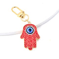 Enamel Hamsa Evil Eye Lobster Clasp Keychain 8 Styles view 6