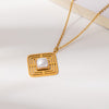 Square Pearl Necklace