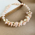 Acrylic Wave Petal Drop Earrings and Beaded Necklaces view 9