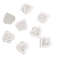 Enamel-Look And Crystal-Accented Black Gold Heart Alloy Charms in 12 Styles view 12