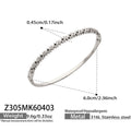 Crystal Hinged Bangle Collection in Five Gold and Silver Designs view 9
