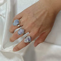 Random Natural Stone Adjustable Open Rings in Sixteen Assortments view 6
