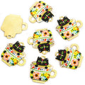 Printed Cat Mug Enamel Charm Collection for Jewelry Making view 9