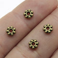 5x5mm 0.2g Multicolor Zinc Alloy Round Small Hole Spacer Beads for Bracelet Necklace DIY Jewelry Making