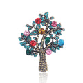 Crystal Tree Brooch with Colorful Leaves in Six Variations view 5
