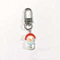 Silver Tone Christmas Resin Novelty Clip Keychains in Eleven Designs view 2