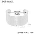 Wide Open Cuff Bangle Bracelet Embossed Pattern Armband Styles view 6