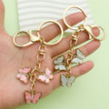 Butterfly Charm Keychains Featuring Blue Butterfly Across 35 Pictured Variations view 2