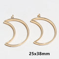 Gold Tone Open Back Resin Frames in Eleven Geometric Shapes view 12