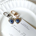 Crystal Heart Evil Eye Pendant Necklaces and Clip Keychains view 4
