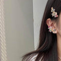 Gold Multicolor Rhinestone Flower Bobby Hair Pins Pair view 4